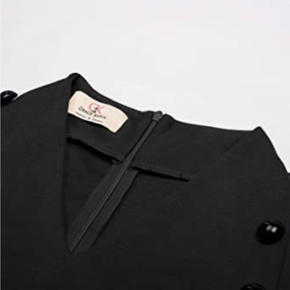 Slim fit business dress short sleeved pencil skirt - Picture 3 of 6